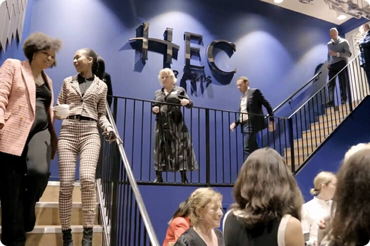 Interior view of HEC UK House event venue in central London
