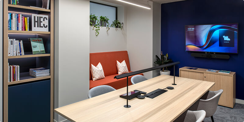 Library meeting room at HEC UK House, London